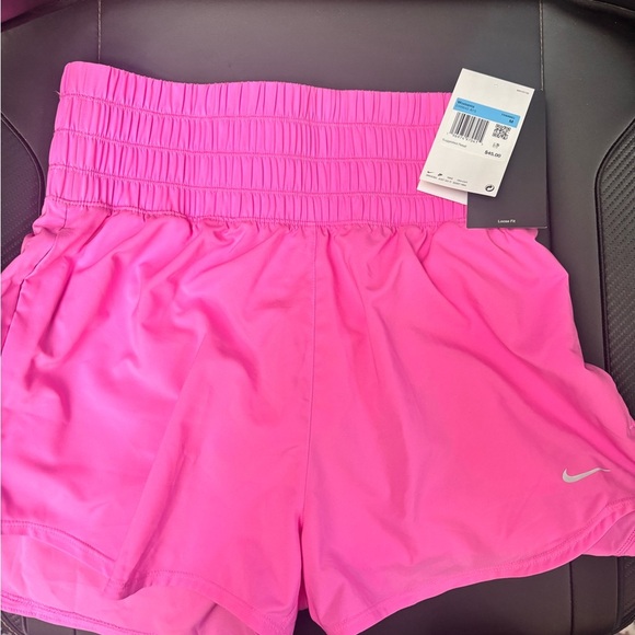 Nike Women's Vibrant Pink Athletic Shorts - Picture 2 of 3